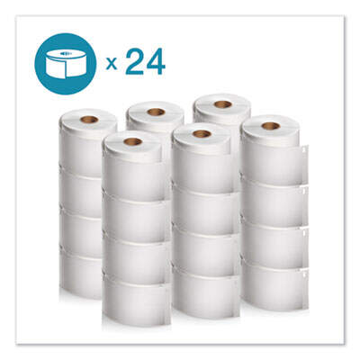 LW Shipping Labels, 2.31\" x 4\", White, 300/Roll, 24 Rolls/Pack
