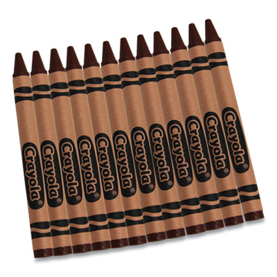 CRAYON,BULK,12,BROWN