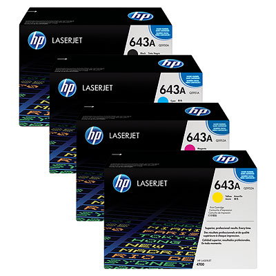Includes Q5950A, Q5951A, Q5952A, Q5953A