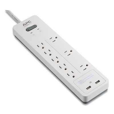 PROTECTOR,8OUT,6',2USB,WH