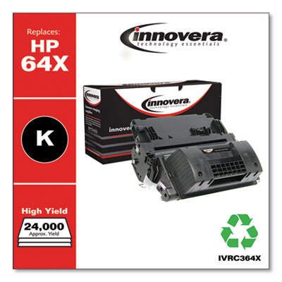 Remanufactured Black High-Yield Toner Cartridge, Replacement for HP 64X (CC364X), 24,000 Page-Yield