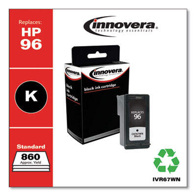 Remanufactured Black Ink, Replacement For HP 96, (C8767WN), 860 Page Yield