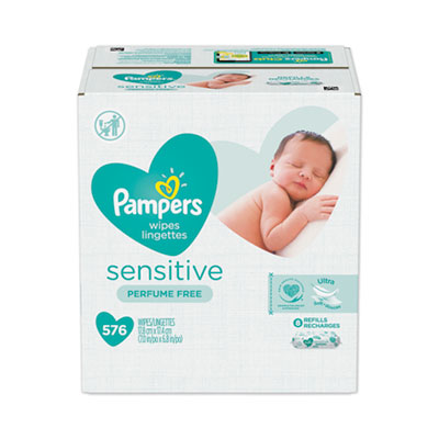 WIPES,PAMPERS,SENSTVE,576