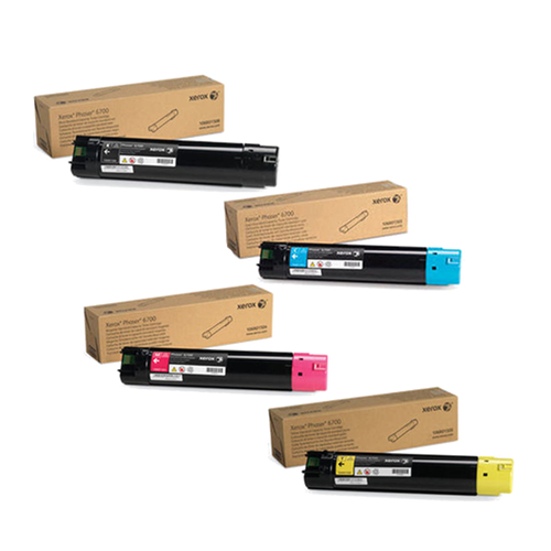 Xerox 6700 Toner Cartridge Set Includes 106R01506, 106R01503, 106R01504, 106R01505