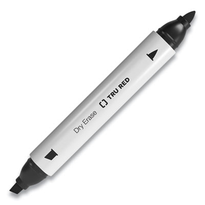 MARKER,DRY,ERASE,BK,4/PK