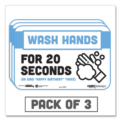 SIGN,BESAFE WASH HANDS,WH