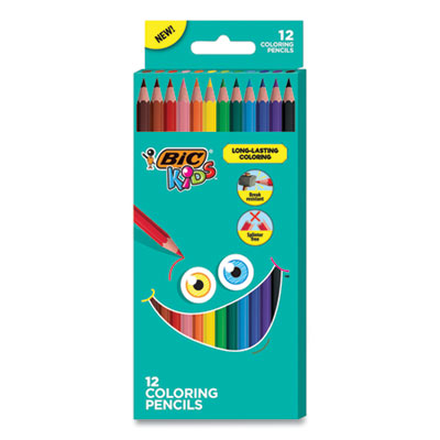 PENCIL,BIC KIDS 12CT,AST