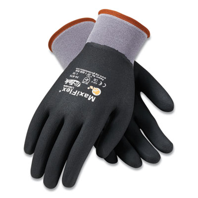 GLOVES,NYLN W/NTRL,M,12PR