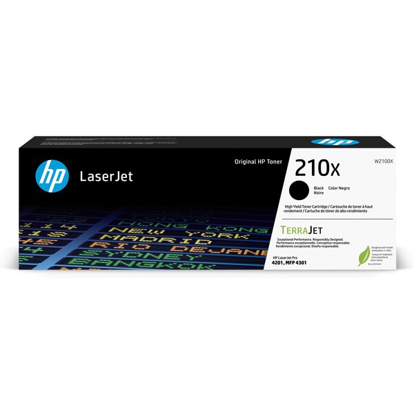 HP 210X High Yield Black Toner Cartridge, Yield 7,500 pages