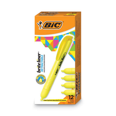 HILIGHTER,RETRACTABLE,YL