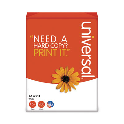 4-Part Carbonless Paper, 15lb, 9-1/2 x 11, Perforated, White, 900 Sheets
