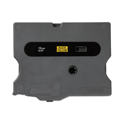 TX-6311 1/2" Black on Yellow Laminated Tape