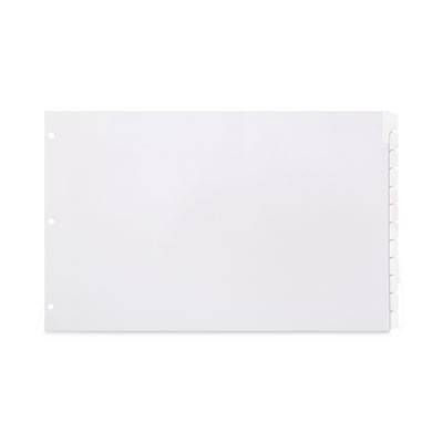 DIVIDER,12 TAB,INDEX,WH