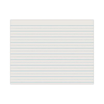 Alternate Dotted Newsprint Paper, 3/4\" Two-Sided Long Rule, 8.5 x 11, 500/Pack
