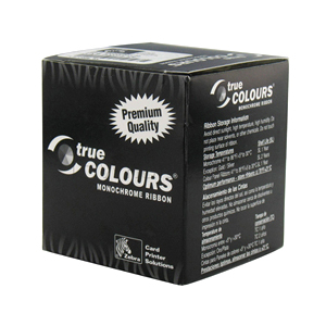 Zebra 800015-107 Ribbon Card Printer Ribbons, C Series silver monochrome ribbon, 1000 images. Compatible with P310i, P320i, P330i, P330m, P420i, P430i, P520i