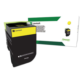 Lexmark Extra High Yield Yellow Return Program Toner Cartridge for US Government (4,000 Yield) (TAA Compliant Version of 80C1XY0)
