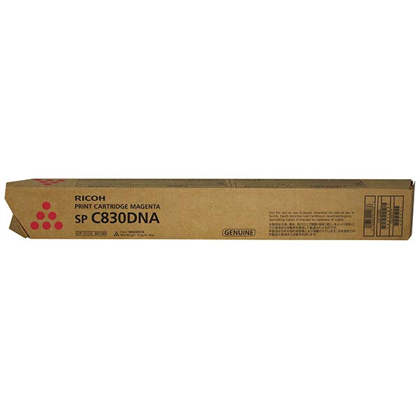 Ricoh 821119 Magenta Toner Cartridge Type SP C830DNHA Magenta Print Cartridge; Yield: 27,000 pages