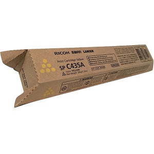 Ricoh 821244 Yellow Toner Cartridge Ricoh SP C435A Yellow Toner Cartridge; Yield: 13,000 pages