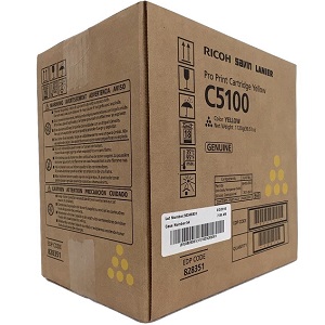 Ricoh 828351 Yellow Toner Cartridge 828351 Pro Print Cartridge Yellow C5100; Yield: 30,000 pages