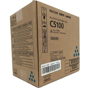 Ricoh 828353 Cyan Toner Cartridge 828353 Pro Print Cartridge Cyan C5100; Yield: 30,000 pages