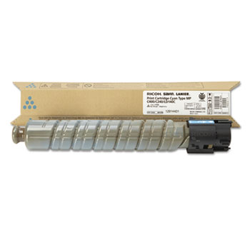 Ricoh 841296 (841725) Cyan Toner Cartridge; Yield: 10,000 pages