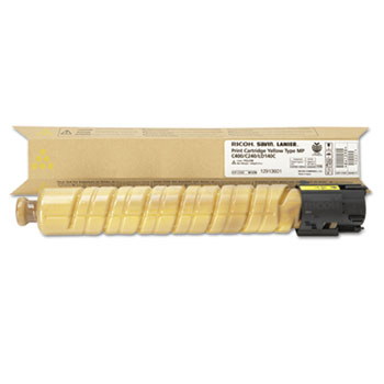 Ricoh 841298 (841727) Yellow Toner Cartridge; Yield: 10,000 pages