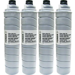 Compatible Ricoh 841332-CT Black Toner Cartridge 841332 Carton, Contains 4 Toner Cartridges; Yield: 172,000 pages