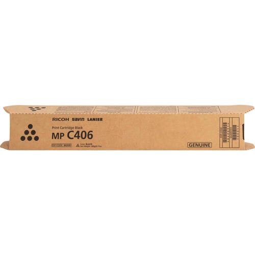 Ricoh 842091 Black Toner Cartridge MP C406 Black Toner Cartridge; Yield 17,000 pages