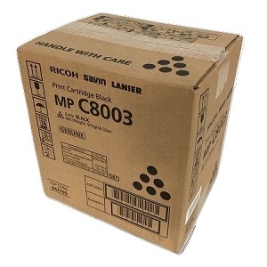 Ricoh 842196 Black Toner Cartridge MP C8003 Black Toner Cartridge; Yield: 47,000 pages