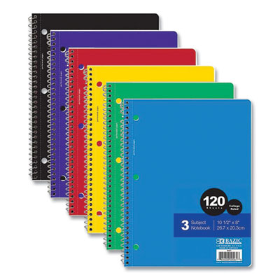 NOTEBOOK,3-SUBJECT,SPIRAL