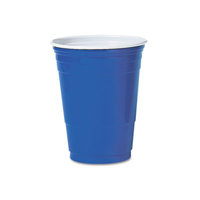 CUP,PLASTIC,BLUE16OZ,50PK