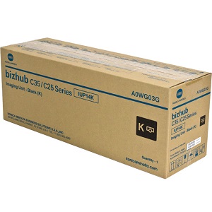 Konica Minolta A0WG03G Black Imaging Unit IUP14K Black Imaging Unit; Yield: 30,000 pages