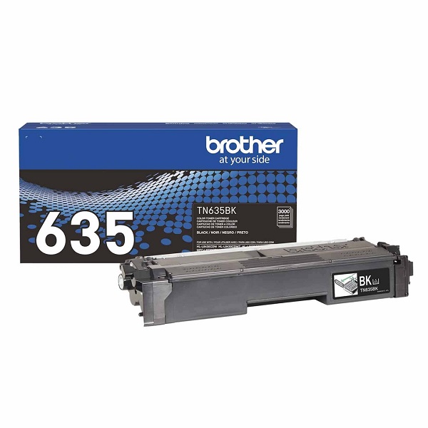 TN635BK Brother Black Toner Cartridge (3,000 Yield)