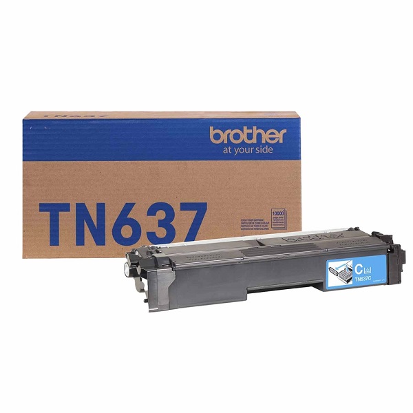 TN637C Brother Ultra High Yield Cyan Toner Cartridge (10,000 Yield)