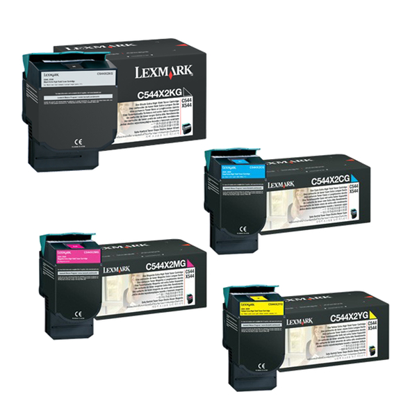 Includes Extra High Yield C544X1KG, C544X1CG, C544X1MG, C544X1YG