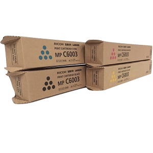 Ricoh C6003 Toner Cartridge Set Includes 1 Each of 841849, 841852, 841851, 841850