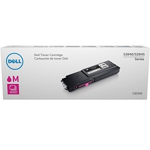 Dell C6DN5 Magenta Toner Cartridge 593-BCBE (M9TTM) High Yield Magenta Toner Cartridge; Yield: 9,000 pages