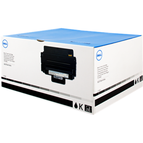 Dell C7D6F Black Toner Cartridge 593-BBBJ (8PTH4) High Yield Black Toner Cartridge; Yield: 10,000 pages