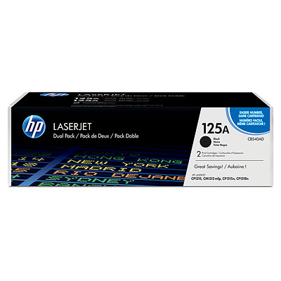 HP 125A Dual Pack; 2 Pack of CB540A