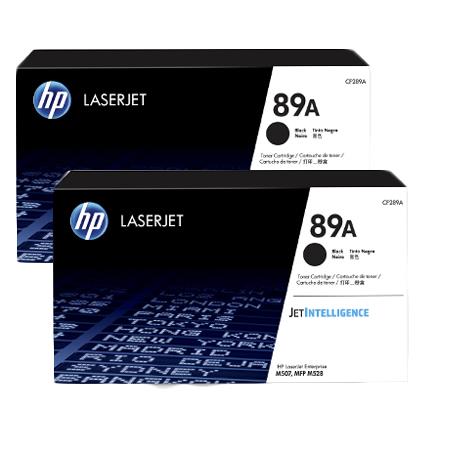 HP 89A 2-pack Black Toner Cartridges (Includes 2 x CF289A); Yield Per cartridge: 5,000 pages