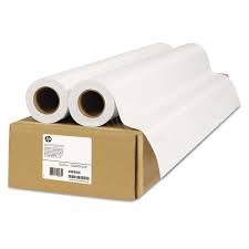 HP CH027A 2-pack Everyday Matte Polypropylene Everyday Matte Polypropylene Roll Film, 120 g/m2, 2" Core, 60" x 100 ft, White