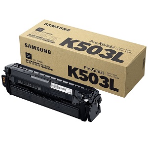 Samsung CLT-K503L Black Toner Cartridge SU150A Samsung CLT-K503L High Yield Black Toner Cartridge; Yield: 8,000 pages