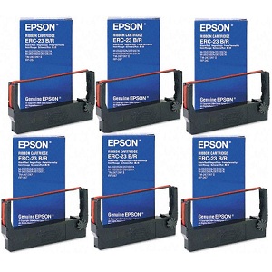 ERC-23BR Black Red Ribbon 6-Pack