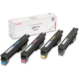 Canon GPR-11 Toner Cartridge Set Includes GPR-11 Black, Cyan, Magenta, Yellow