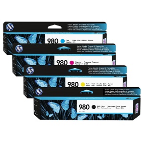 Includes HP 980 D8J10A, D8J07A, D8J08A, D8J09A