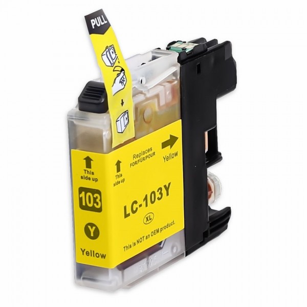LC103Y High Yield Yellow Ink Cartridge; Yield: 600 pages