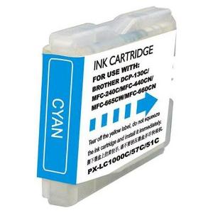 Compatible Brother LC51C Cyan Ink Cartridge LC51C Cyan Ink Cartridge; Yield: 400 pages
