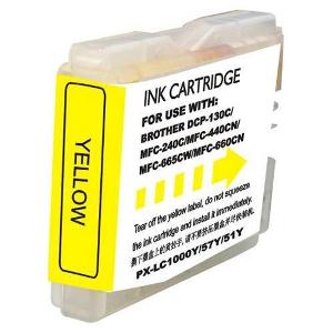Compatible Brother LC51Y Yellow Ink Cartridge LC51Y Yellow Ink Cartridge; Yield: 400 pages