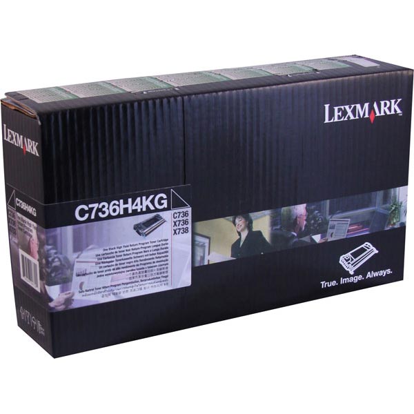 Lexmark High Yield Black Return Program Toner Cartridge for US Government (12,000 Yield) (TAA Compliant Version of C736H1KG)
