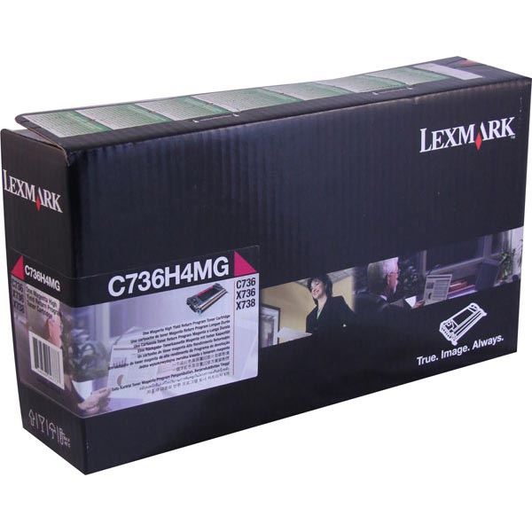 Lexmark High Yield Magenta Return Program Toner Cartridge for US Government (10,000 Yield) (TAA Compliant Version of C736H1MG)